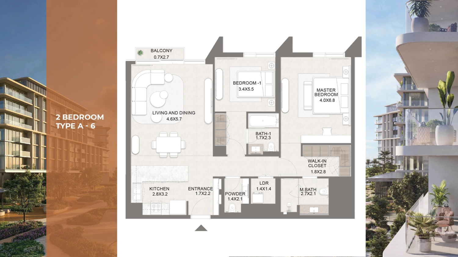 2 BR - Type A